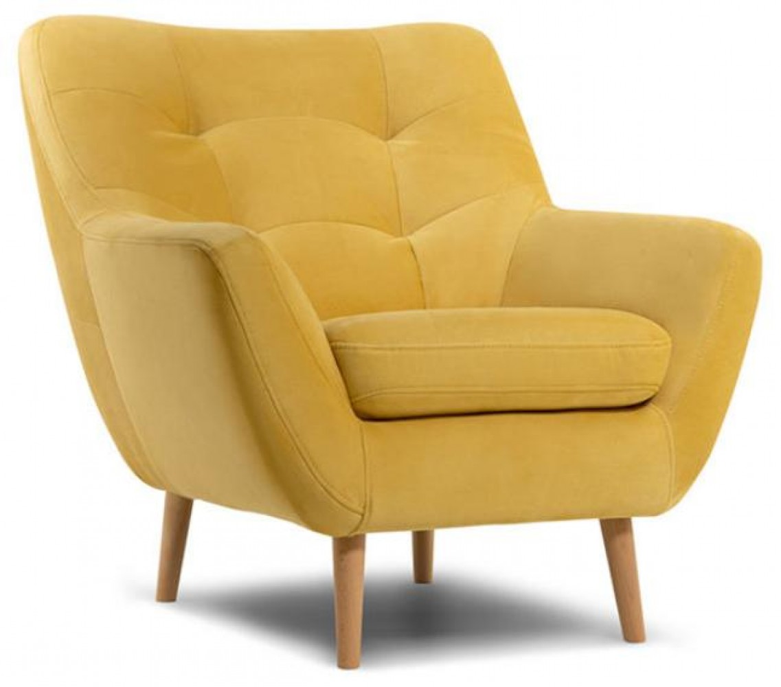Кресло витио Velvet Yellow